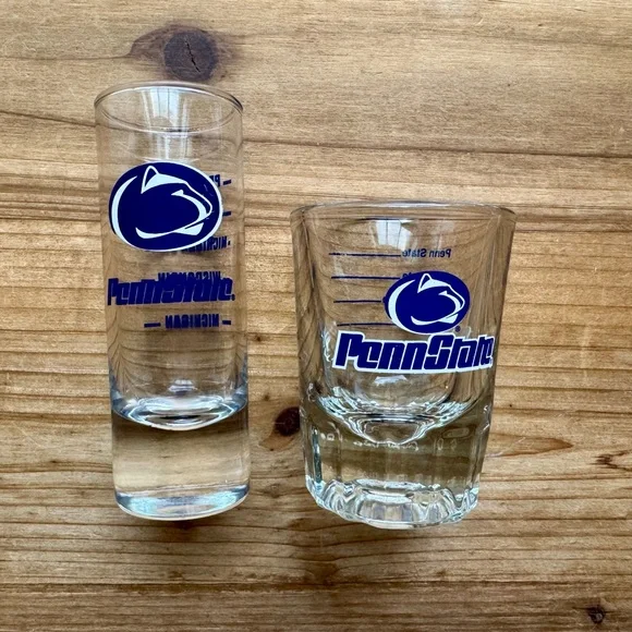 2 Penn State Nittany Lions Shot Glasses - Picture 2 of 4